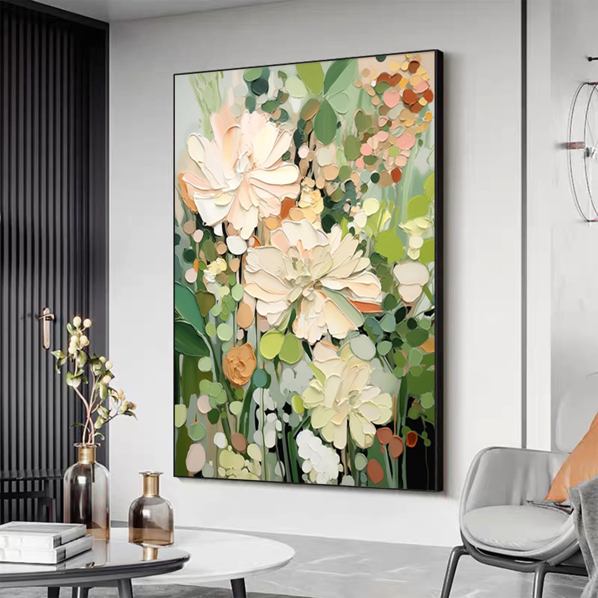 Blooming Garden Abstract Floral Canvas
