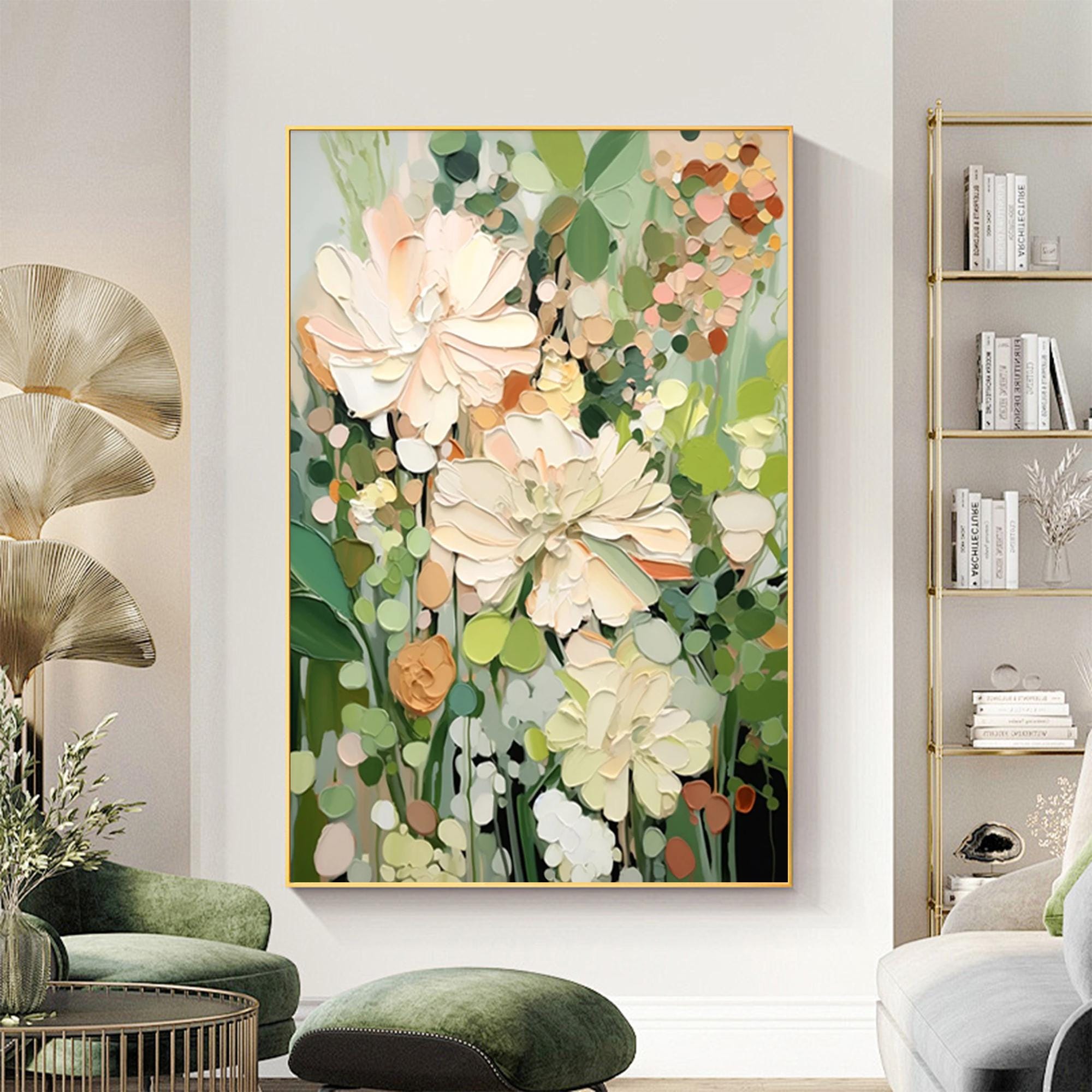Blooming Garden Abstract Floral Canvas