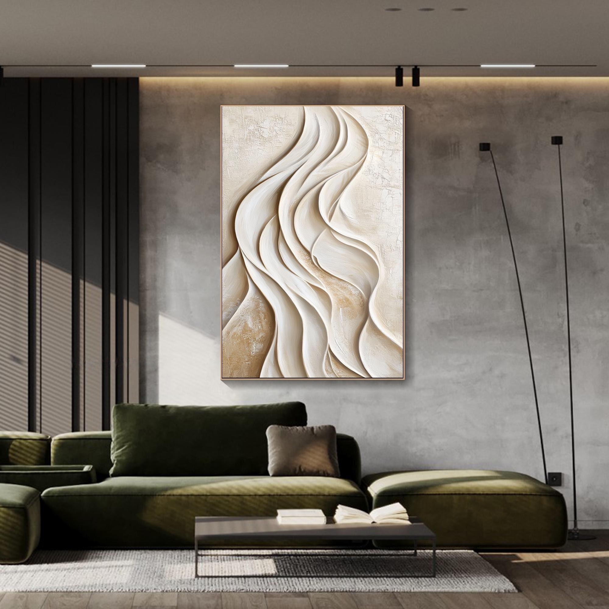 Drawn by Gravity – Wabi-Sabi Textured Abstract Wall Art