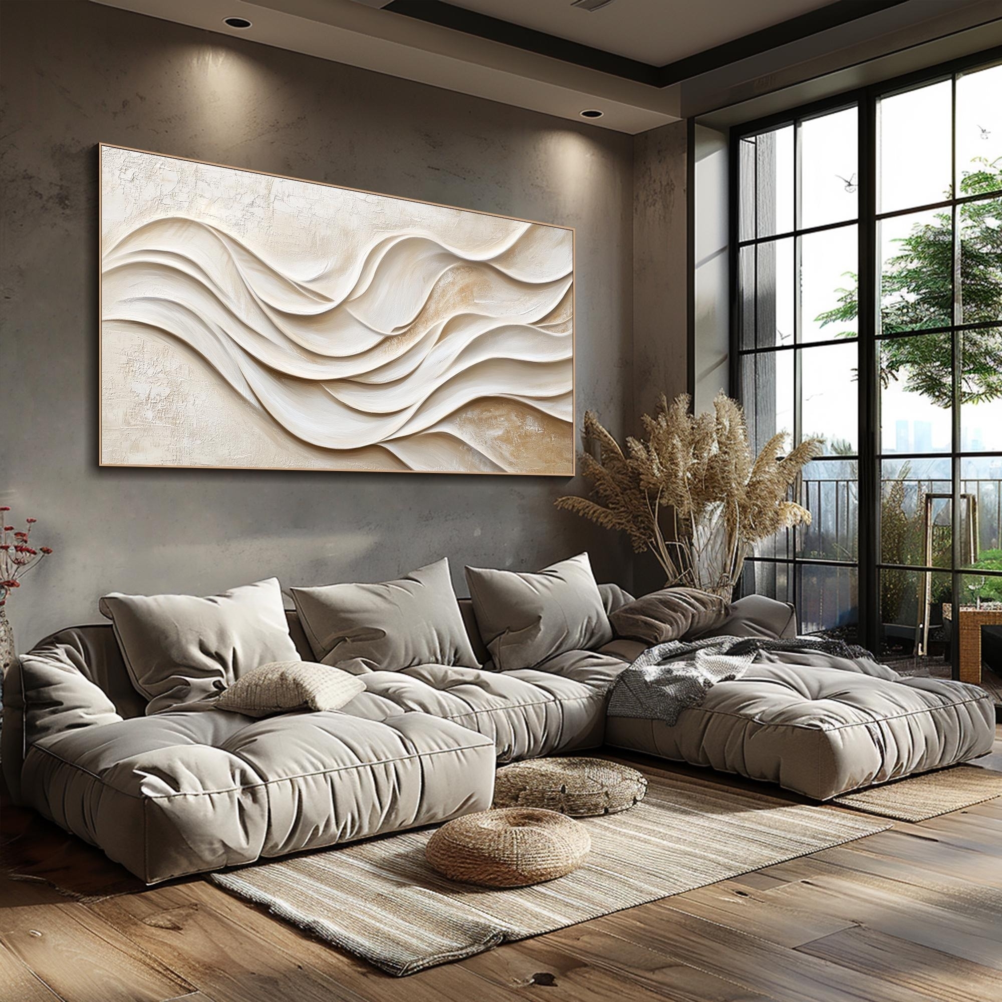 Held in Motion – Wabi-Sabi Textured Abstract Wall Art