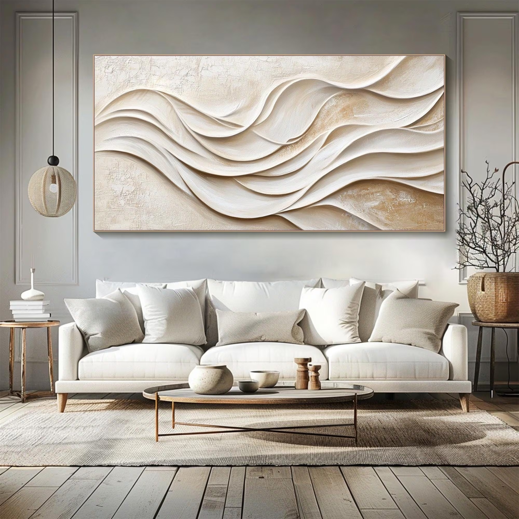 Held in Motion – Wabi-Sabi Textured Abstract Wall Art