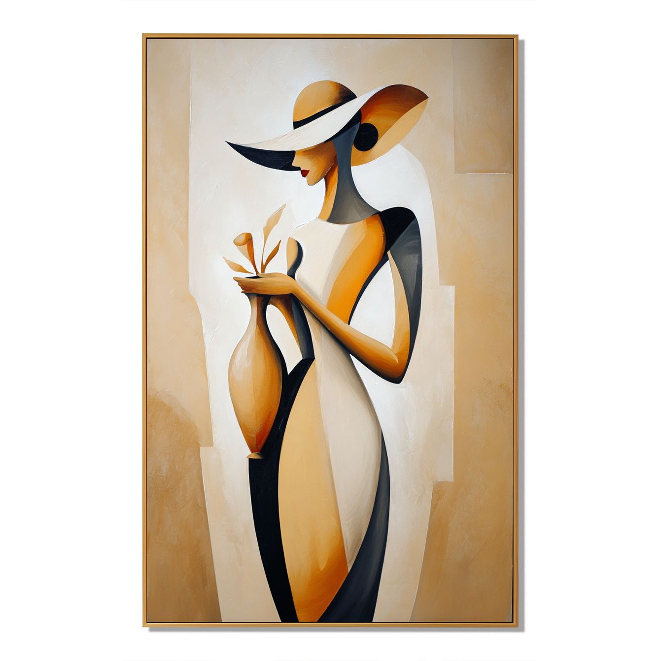 Elegance – Textured Abstract Oil Painting