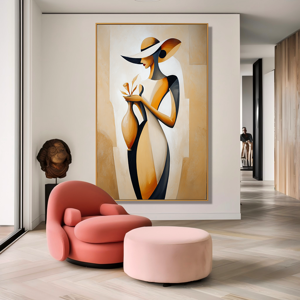 Elegance – Textured Abstract Oil Painting