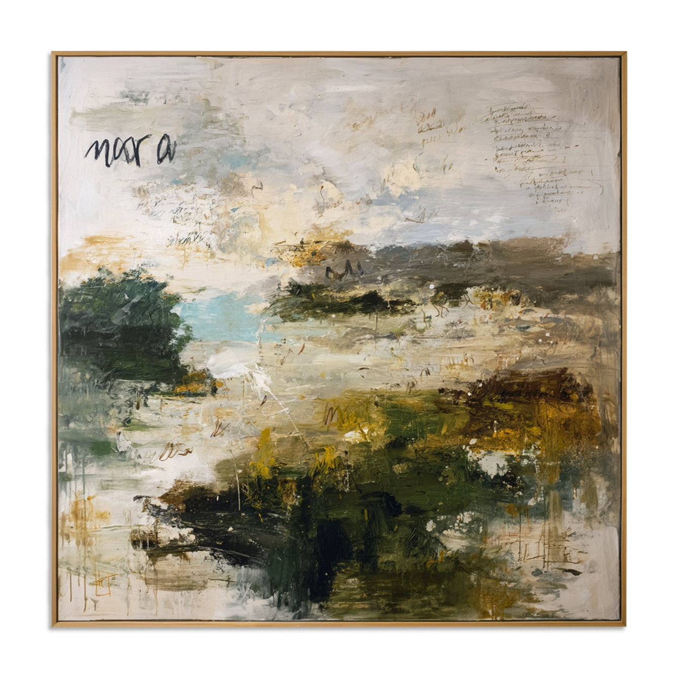 Whispering Meadow – Large Textured Abstract Landscape Wall Art