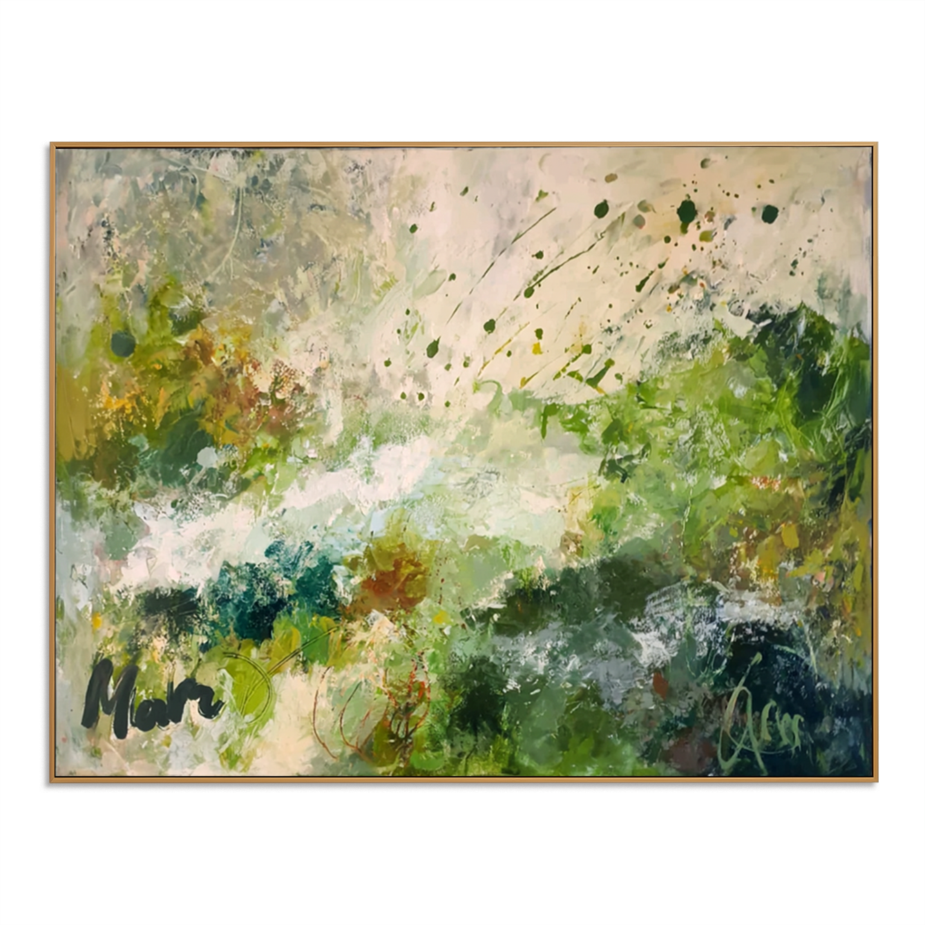 Wild Verdancy – Large Textured Abstract Landscape Wall Art