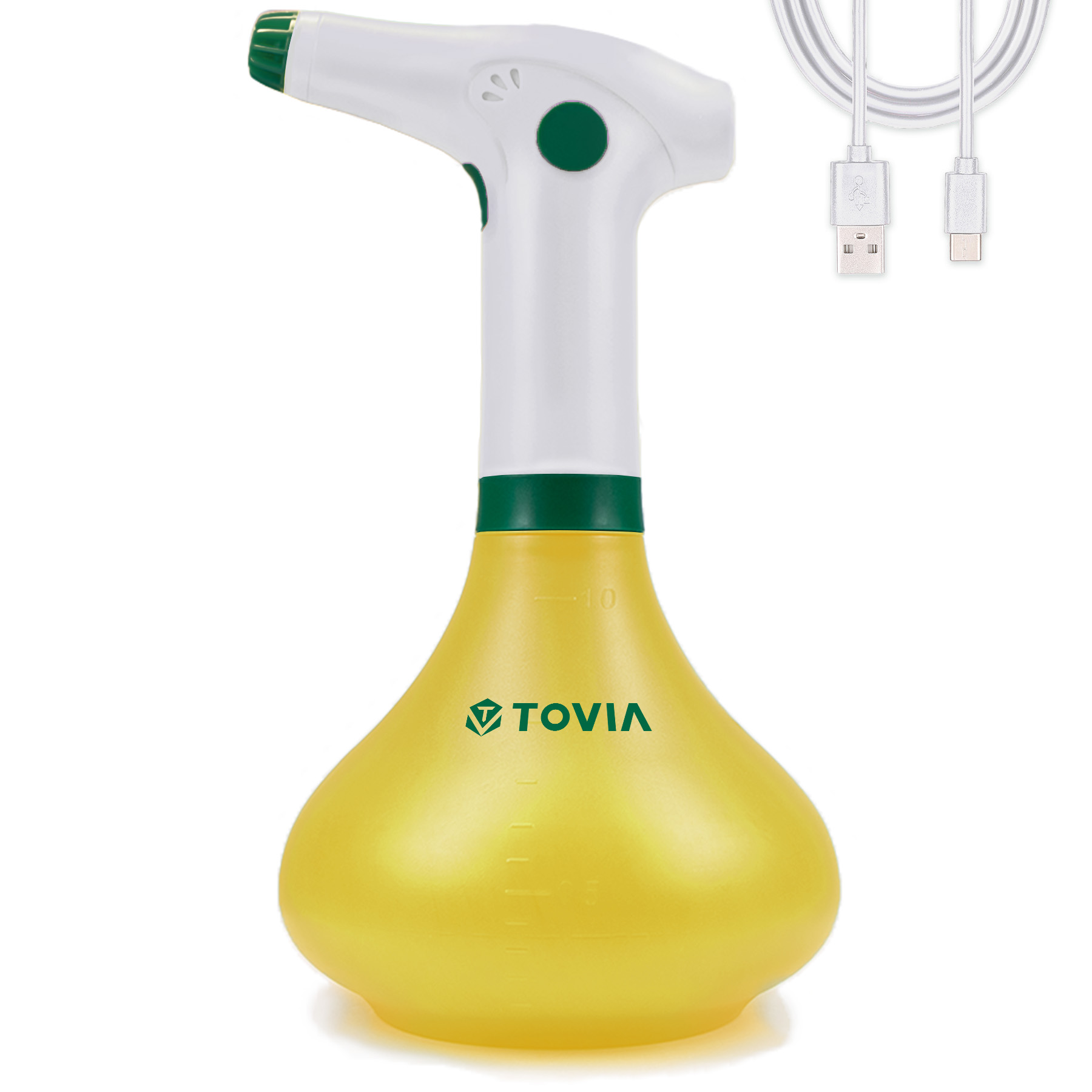 T TOVIA Plant Mister Spray Bottle for Indoor/Outdoor Plants, 1L Electric Garden Sprayer with Adjustable Nozzle, Battery Powered Sprayer for Cleaning, Gardening & Fertilizing-T TOVIA Offical Online Store