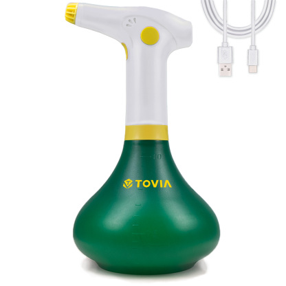T TOVIA Plant Mister Spray Bottle for Indoor/Outdoor Plants, 1L Electric Garden Sprayer with Adjustable Nozzle, Battery Powered Sprayer for Cleaning, Gardening & Fertilizing-T TOVIA Offical Online Store