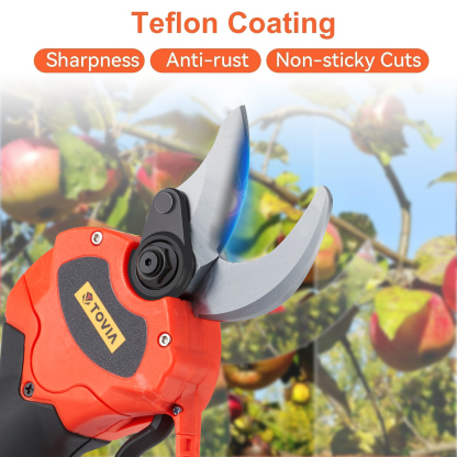 T TOVIA Cordless Pruning Shears, Cordless Tree Pruner with 2 Pack Rechargeable Battery, SK5 Blades, 1.2 Inch Cutting Diameter for Gardening (21V pruner)-T TOVIA Offical Online Store