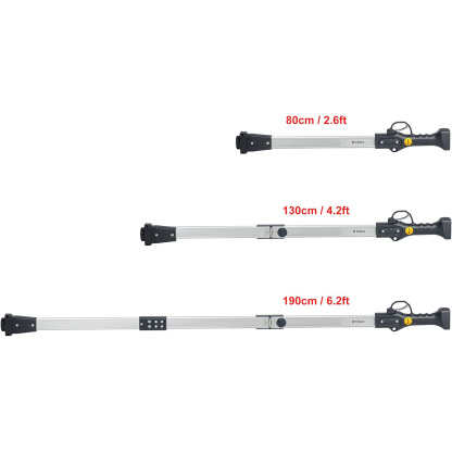 T TOVIA 51.2/75 Inch Extension Pole for Cordless Electric Pruning Shears Sturdy and Lightweight Aluminum Alloy Telescopic Rod, Safe and Convenient (130/190cm)