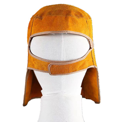 T TOVIA Leather Welder Hood Full Protection Welding Mask, Welding Gloves 12.6 Inch for Welding Workplace, Gardening and Fireplace
