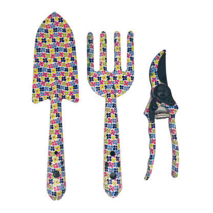 T TOVIA Outdoor tools floral print texture small garden tools three-piece set printed shovel garden flowers and gardening tools-T TOVIA Offical Online Store
