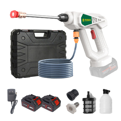 T TOVIA Cordless Pressure Washer for MAKITA 18V LXT Battery, 363PSI Portable Power Cleaner with 0° & 40° Nozzle, 2 Pack 21V Batteries, Handheld Washer Gun Kit for Car/Floor/Plants Washing & Watering-T TOVIA Offical Online Store