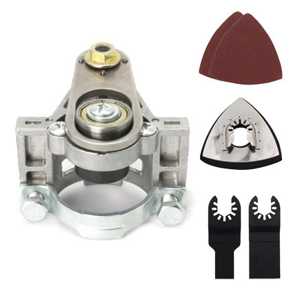 T TOVIA Angle Grinder Oscillating Tool Set, Stainless Steel Angle Grinder to Multi Tool Converter, M10 M14 5/8" Thread Polishing Oscillating Adapter Kit for Grinding, Trimming and Removal