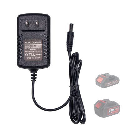 T TOVIA Battery Charger Adapter, Replacement Charger for 21V/1A Lithium Battery, Original charger for high pressure washer PPG87, for Home(US Standard 100-240V)-T TOVIA Offical Online Store