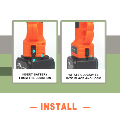 T TOVIA 21V-2.0Ah Li-Ion Battery Large Capacity Discharge Rechargeable Battery for Cordless Electric Tools Leaf Blower Electric Hedge Trimmer Applicable Model GPS51-B2130, GPS52-B2132-T TOVIA Offical Online Store