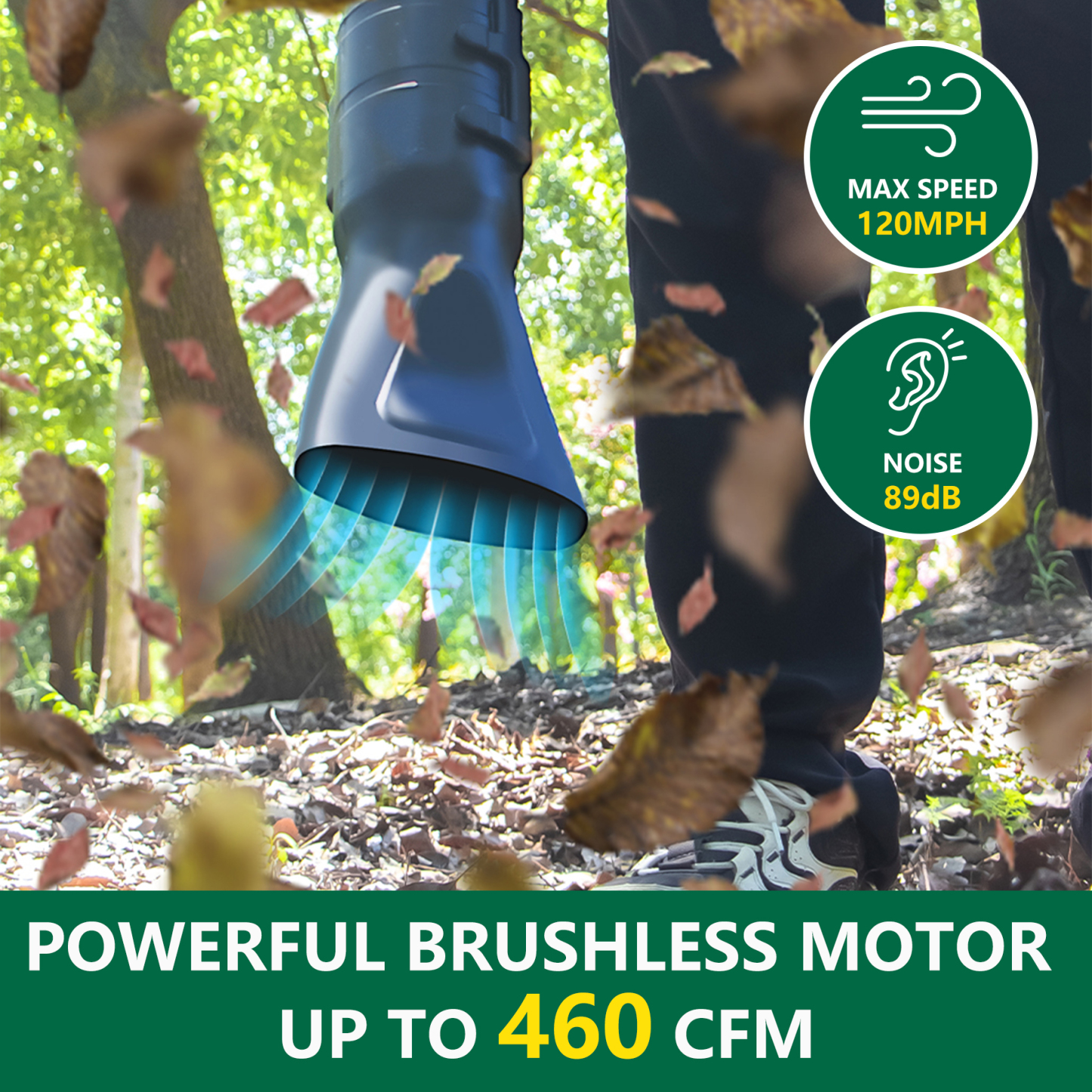 T TOVIA Brushless Leaf Blower Cordless, 21V Mini Leaf Blower with 6 Variable Speeds, 4.0Ah Battery and Charger, 120MPH 460CFM Lightweight Electric Leaf Blower for Lawn Care, Snow Blow, Yard Clean-T TOVIA Offical Online Store