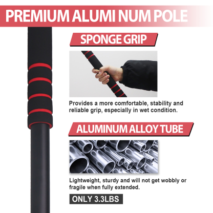T TOVIA Telescopic Extension Pole for Cordless Pruners and Chainsaw, Aluminum Alloy Telescoping Rod for High Branch Pruning, Compatible with T TOVIA Electric Pruner GPS51 GPS53 GPS54 GPS72,  6.7Ft (2M) and 10Ft (3M)-T TOVIA Offical Online Store