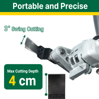 T TOVIA Angle Grinder Oscillating Tool Set, Stainless Steel Angle Grinder to Multi Tool Converter, M10 M14 5/8" Thread Polishing Oscillating Adapter Kit for Grinding, Trimming and Removal