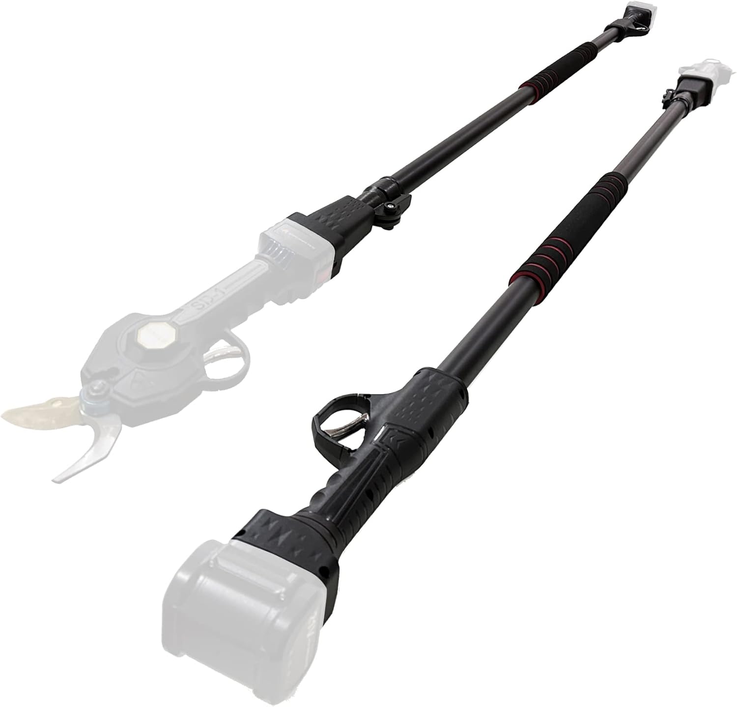 T TOVIA Telescopic Extension Pole for Cordless Pruners and Chainsaw, Aluminum Alloy Telescoping Rod for High Branch Pruning, Compatible with T TOVIA Electric Pruner GPS51 GPS53 GPS54 GPS72,  6.7Ft (2M) and 10Ft (3M)-T TOVIA Offical Online Store