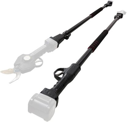 T TOVIA Telescopic Extension Pole for Cordless Pruners and Chainsaw, Aluminum Alloy Telescoping Rod for High Branch Pruning, Compatible with T TOVIA Electric Pruner GPS51 GPS53 GPS54 GPS72,  6.7Ft (2M) and 10Ft (3M)-T TOVIA Offical Online Store