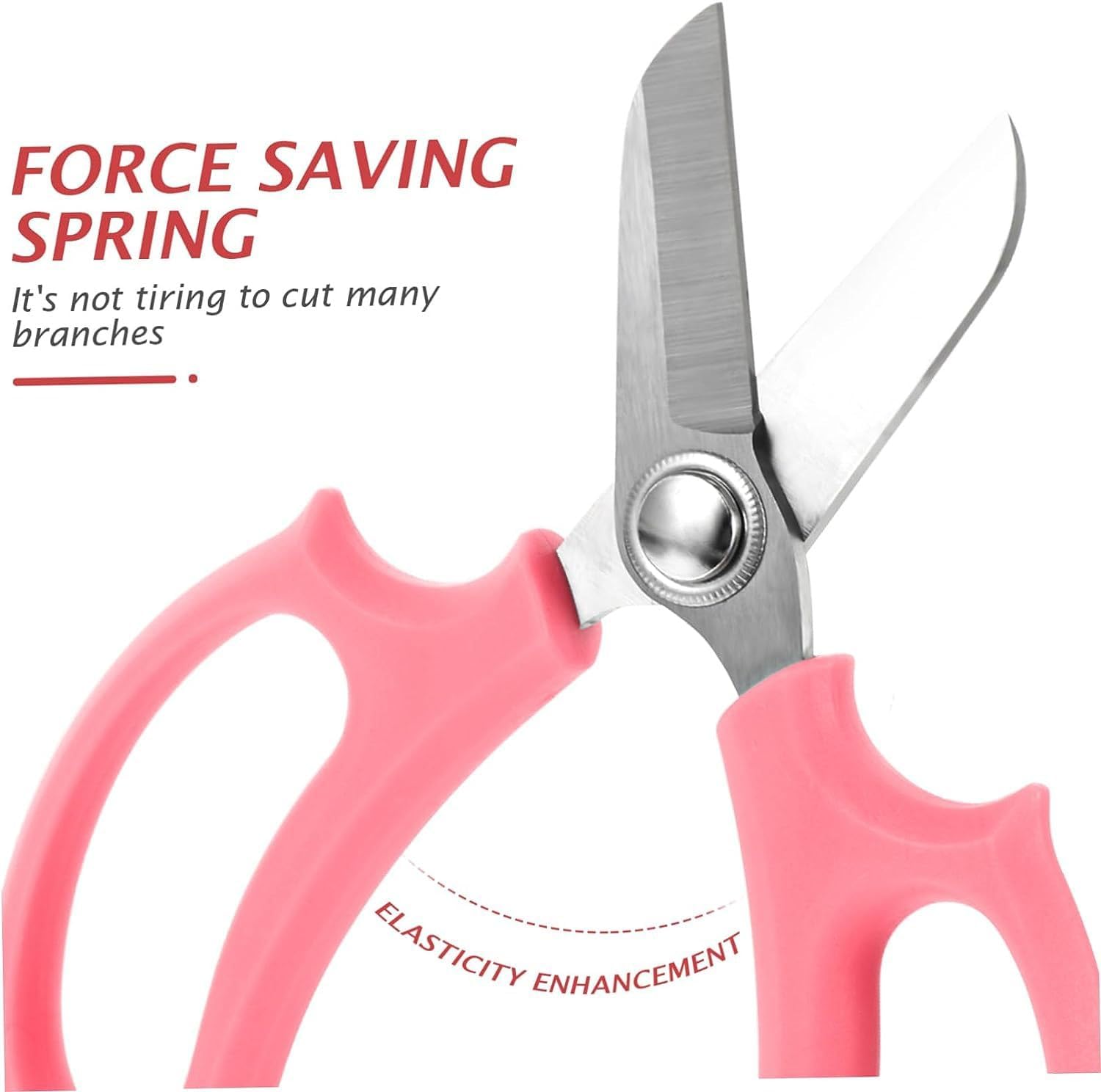 T TOVIA Professional Garden Scissors,Comfort Grip Handles for Trimming Plants & Fruit Picking - Premium Pruning Shears
