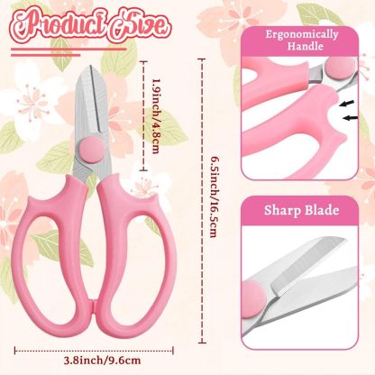 T TOVIA Professional Garden Scissors,Comfort Grip Handles for Trimming Plants & Fruit Picking - Premium Pruning Shears