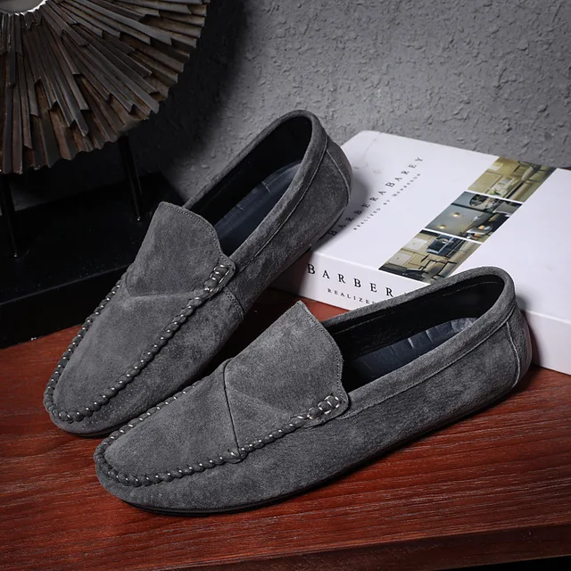 Penny Loafers Men Leather Shoes Fashion New Spring Summer Brand Leather Drive Mens Casual Shoes Man Moccasins Comfy Slip-On 2021