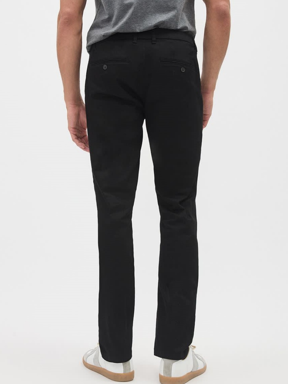 Black Commuting Style Mid-Wais Pant