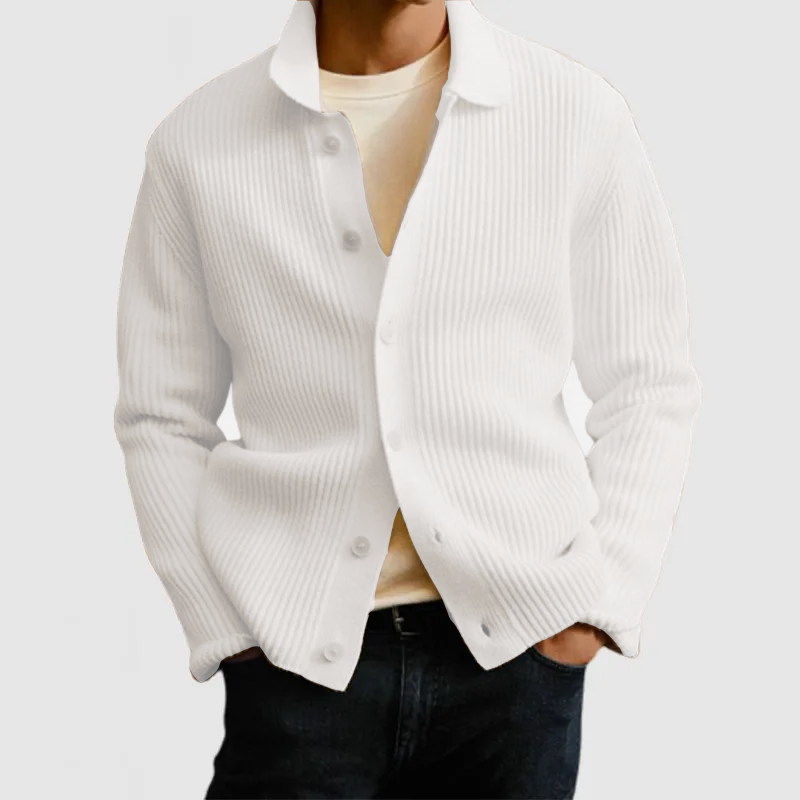 Men's Casual Lapel Button Knitted Cardigan