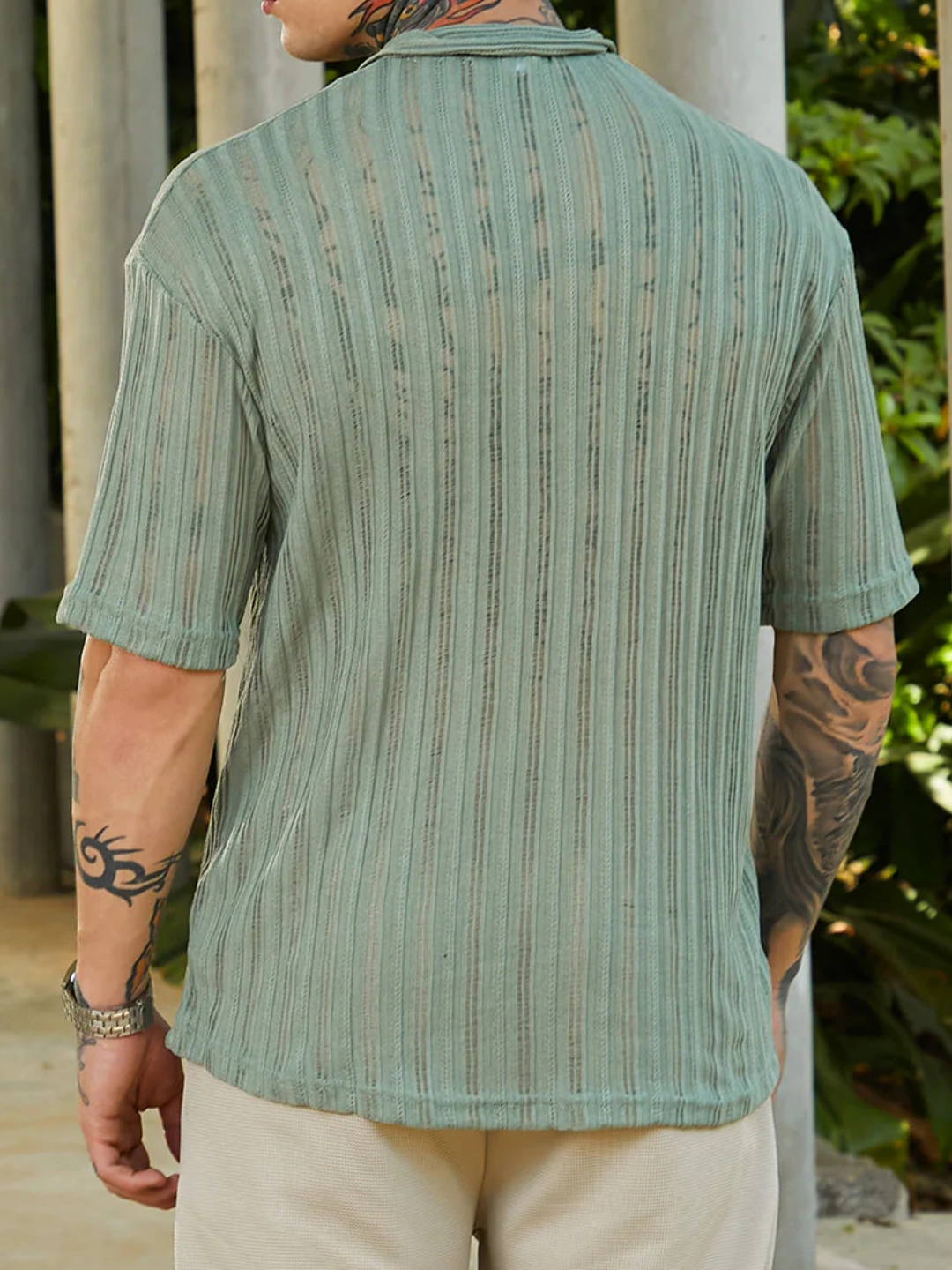 Green Relaxed Polo T-Shirt