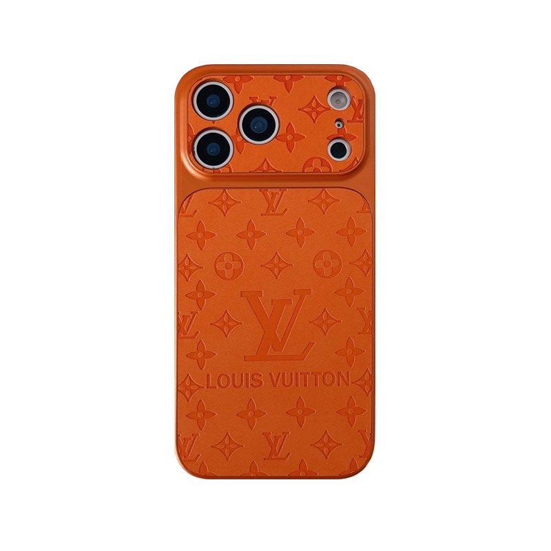 Elegant  Monogram iPhone Case Orange For iPhone 17/16/15/14-VELV001
