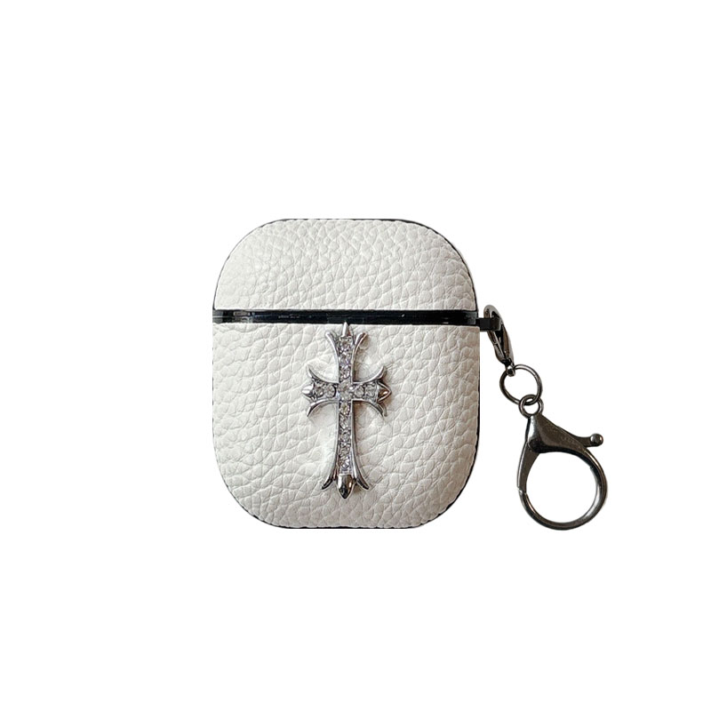 Leather CHS AirPods 4 Cases Black-HXJ251607