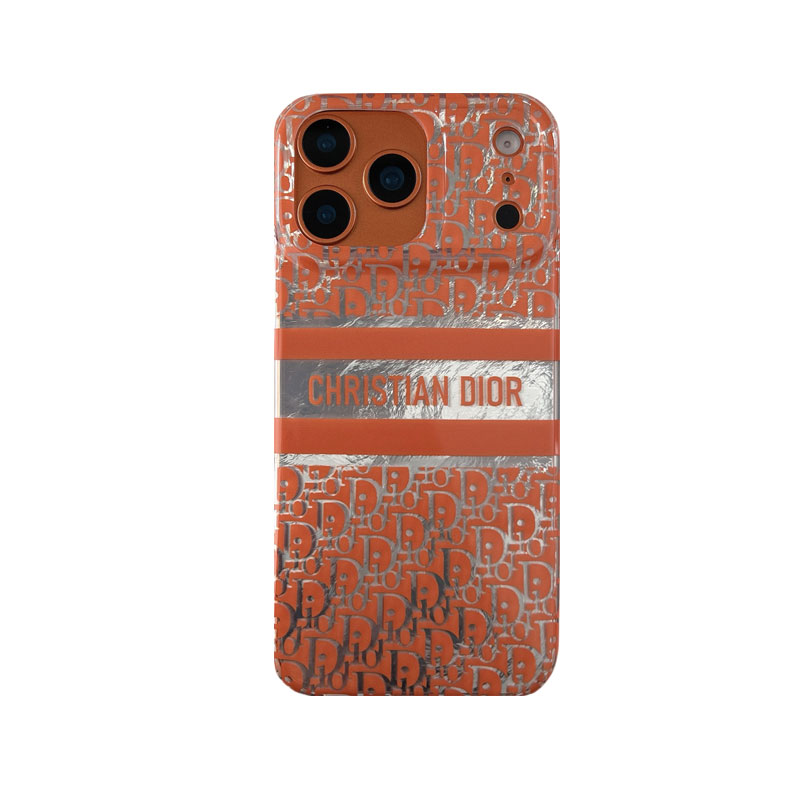 Stylish CD iPhone Case Orange For iPhone 17/16/15/14-VECD008