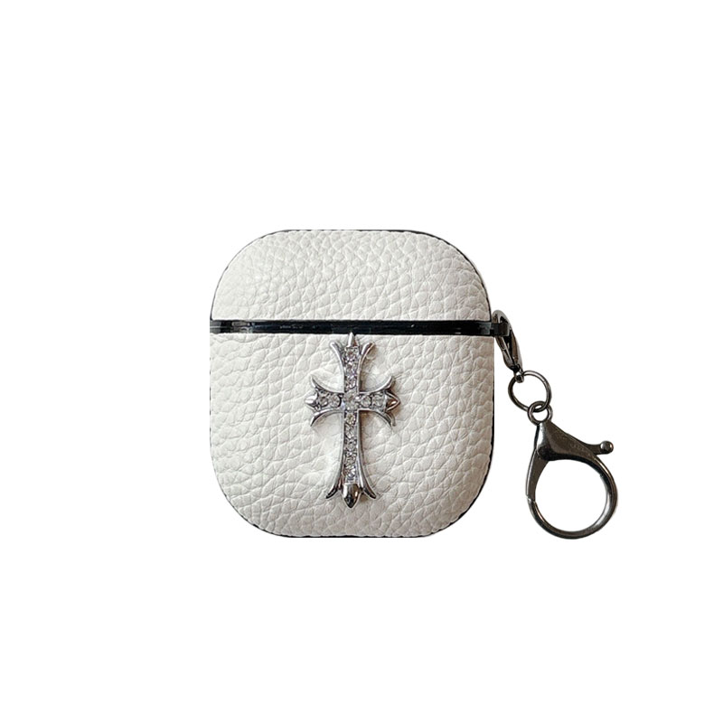 Leather CHS AirPods 4 Cases Black-HXJ251607