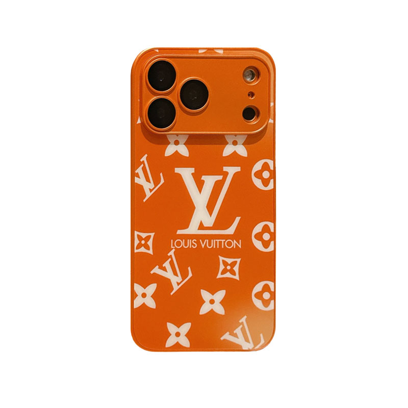 Luxury Monogram iPhone Case Orange For iPhone 17/16/15/14/13-VEMO019