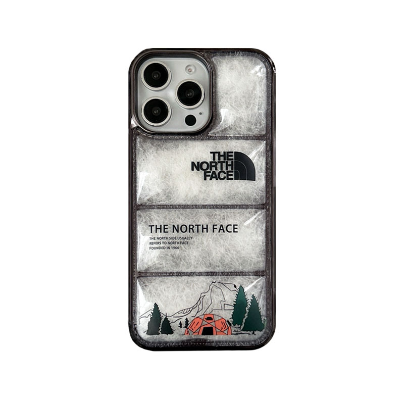 TNF Camping Puffer Phone Case For iPhone White-LYK241221