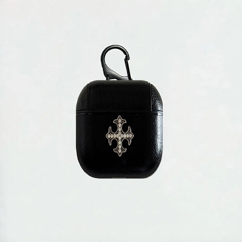 Leather CHS  AirPods Cases Black-DZS251302