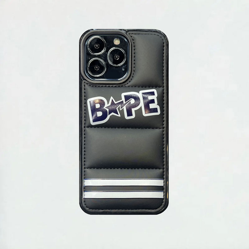 Puffer Ape Logo Phone Case For iPhone Black-YRT241309