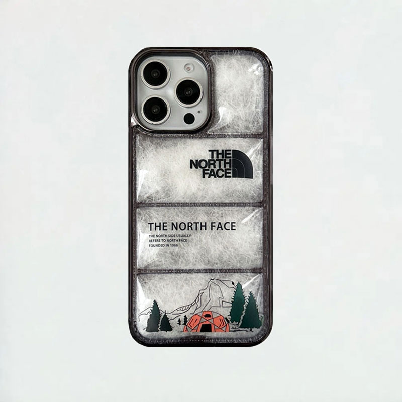 TNF Camping Puffer Phone Case For iPhone White-LYK241221
