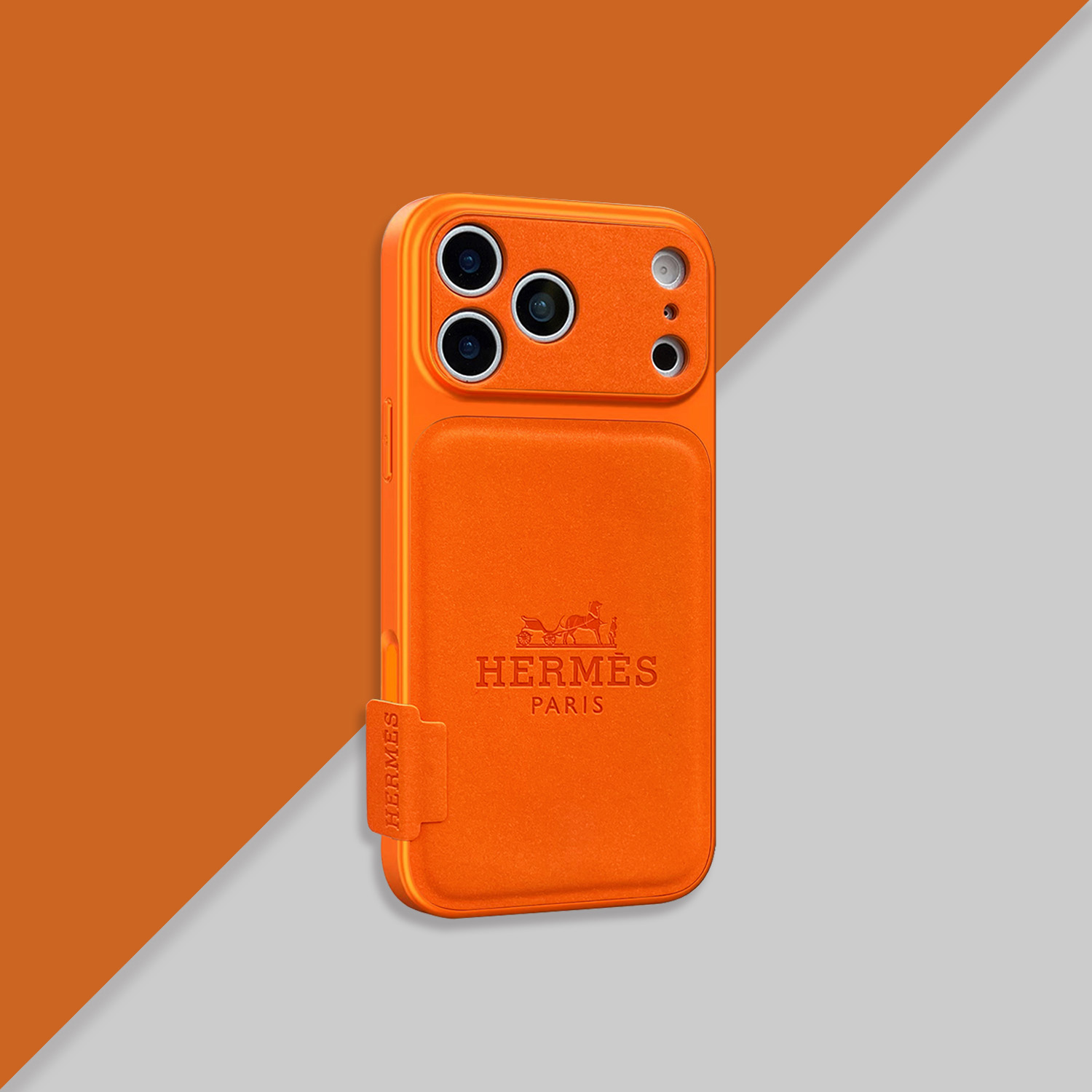 Premium H iPhone Case Orange For iPhone 17/16/15/14-VEH022