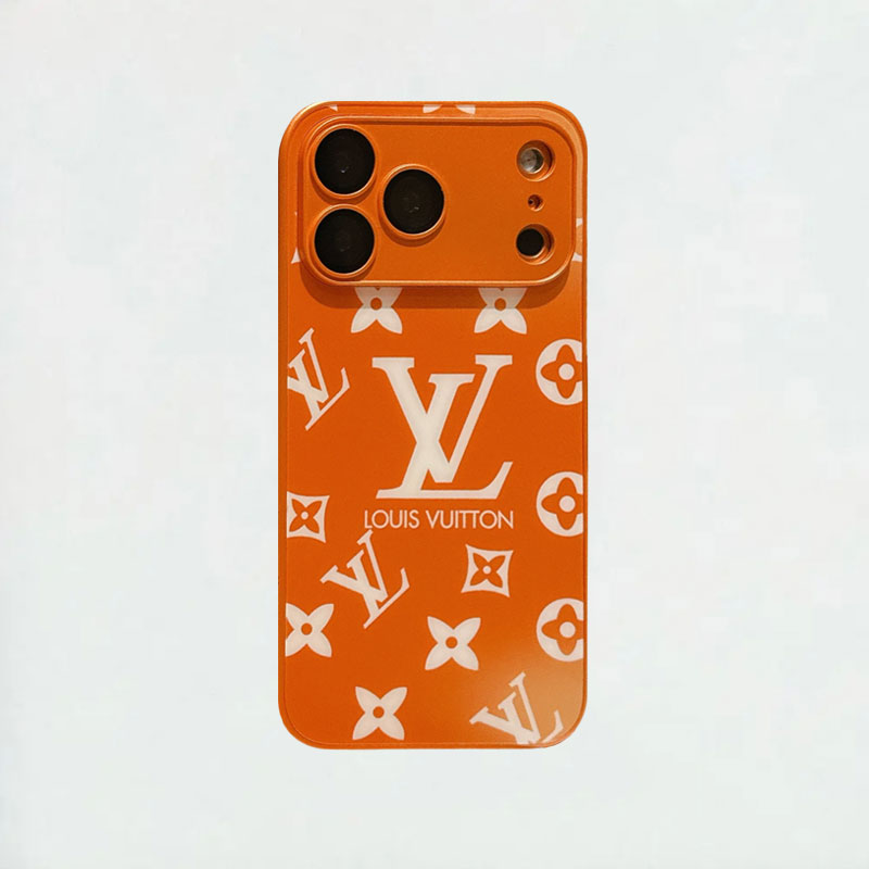 Luxury Monogram iPhone Case Orange For iPhone 17/16/15/14/13-VEMO019