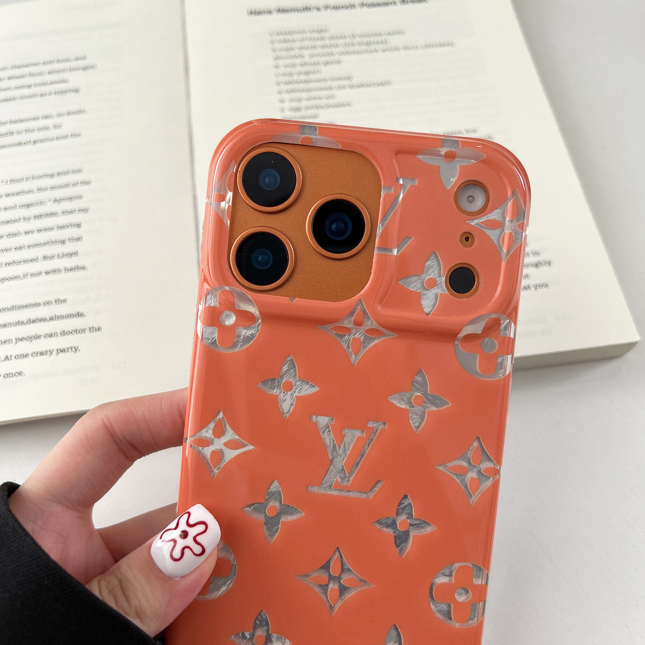 Luxury  Monogram iPhone Case Big Printing For iPhone 17/16/15/14-VELV003