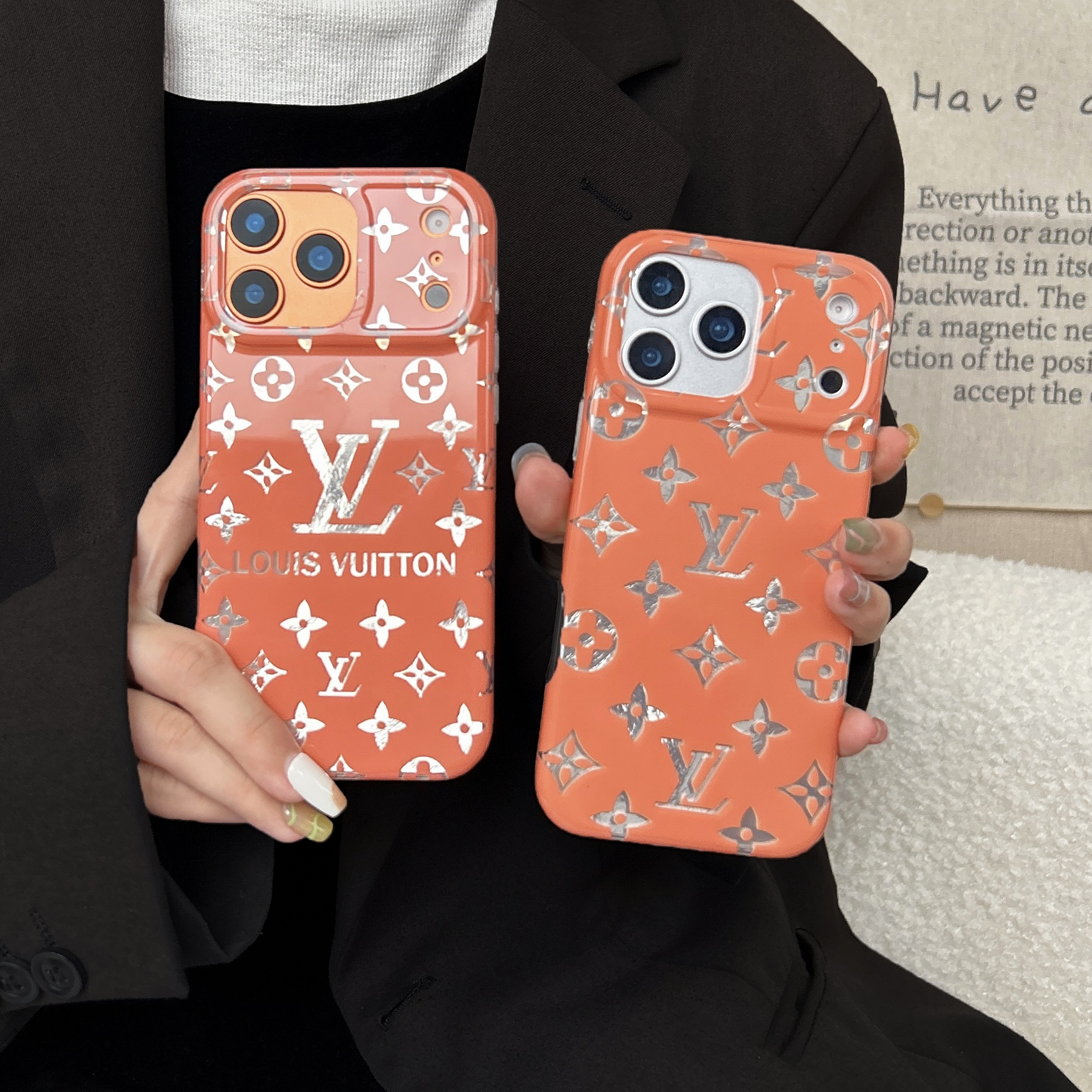 Luxury  Monogram iPhone Case Big Printing For iPhone 17/16/15/14-VELV003