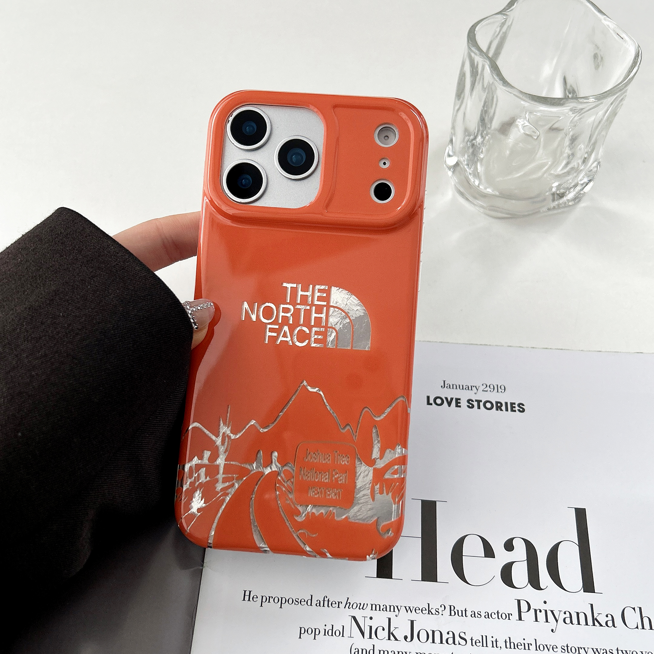 Luxury TNF iPhone Case Orange For iPhone 17/16/15/14-VETNF007