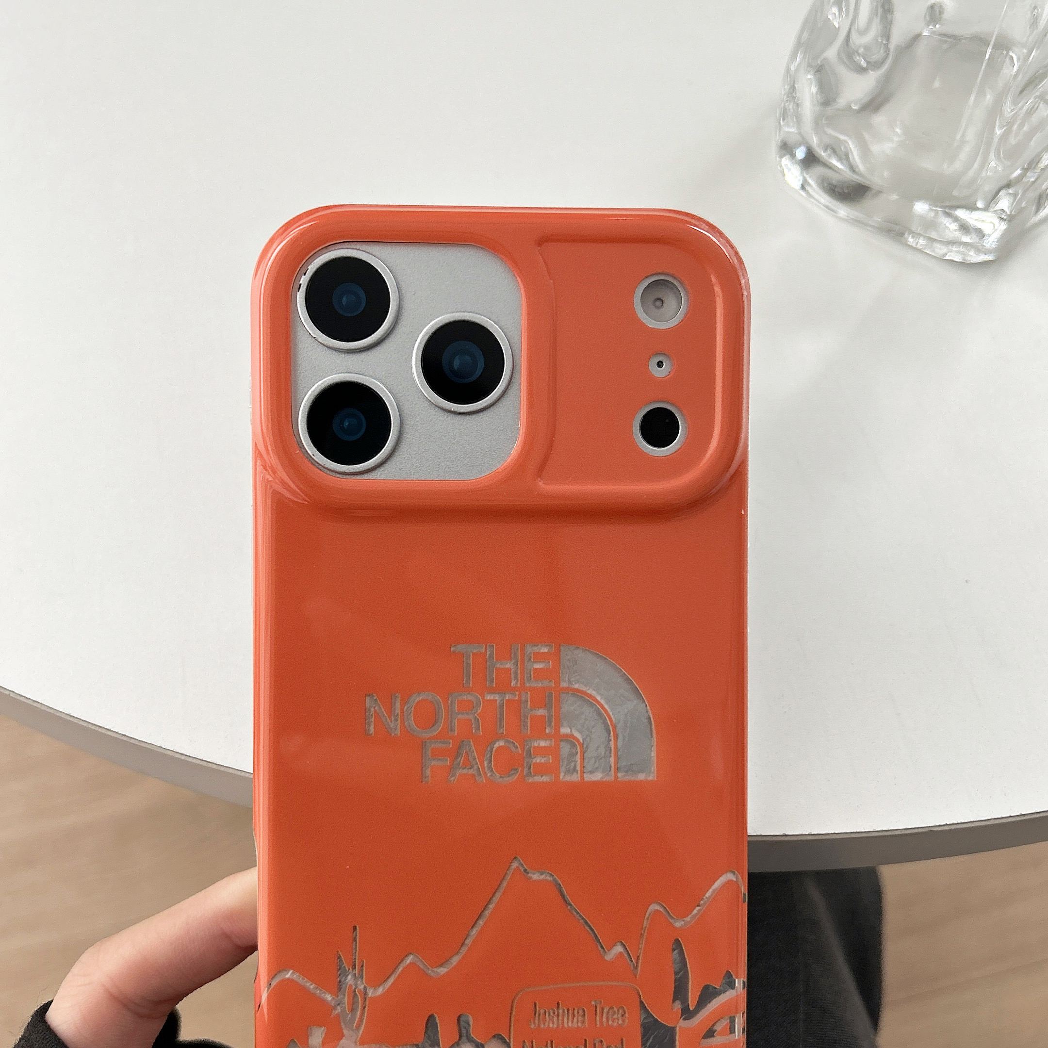 Luxury TNF iPhone Case Orange For iPhone 17/16/15/14-VETNF007