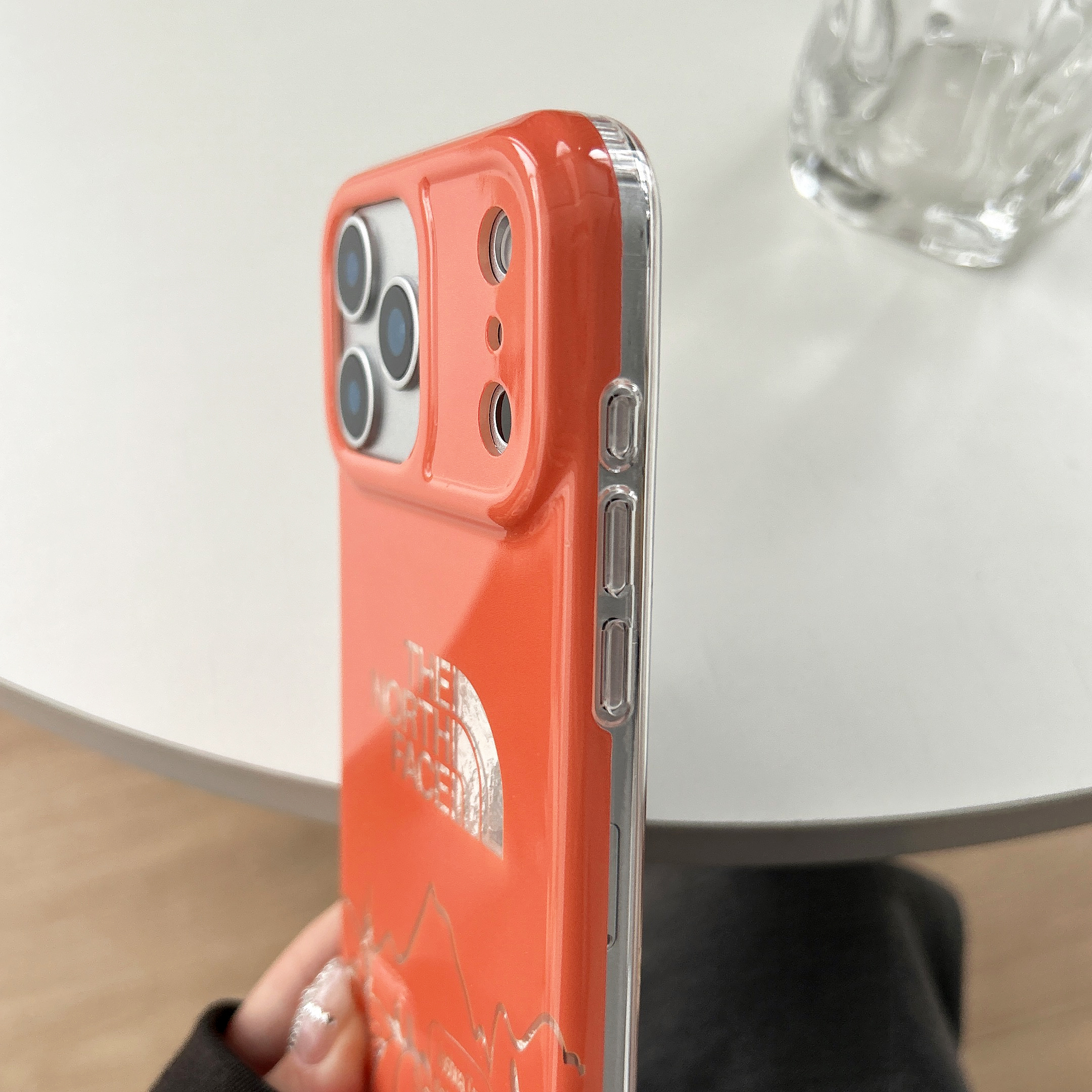 Luxury TNF iPhone Case Orange For iPhone 17/16/15/14-VETNF007