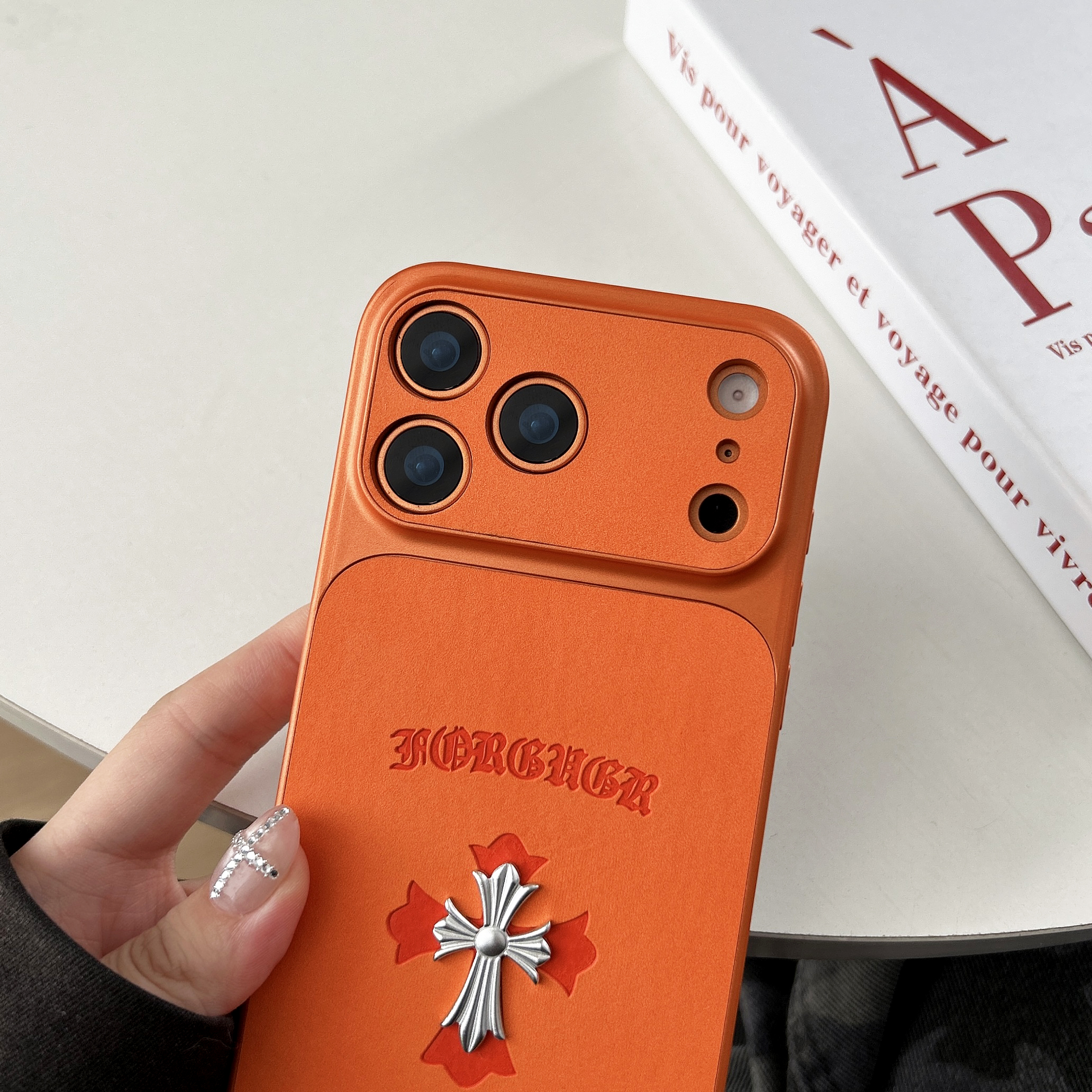 Stylish CHS iPhone Case Orange For iPhone 17/16/15/14-VECHS013