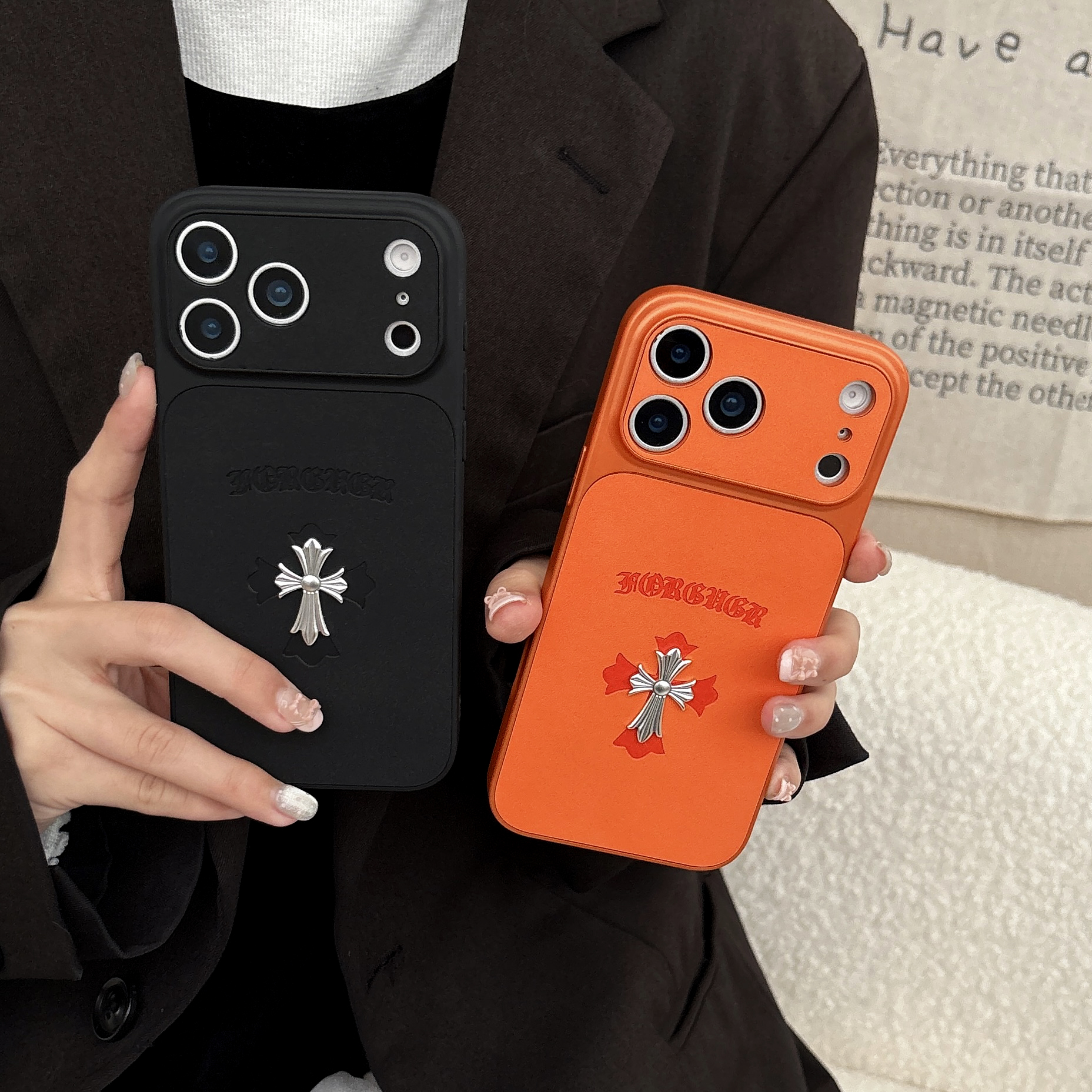 Stylish CHS iPhone Case Black For iPhone 17/16/15/14-VECHS014