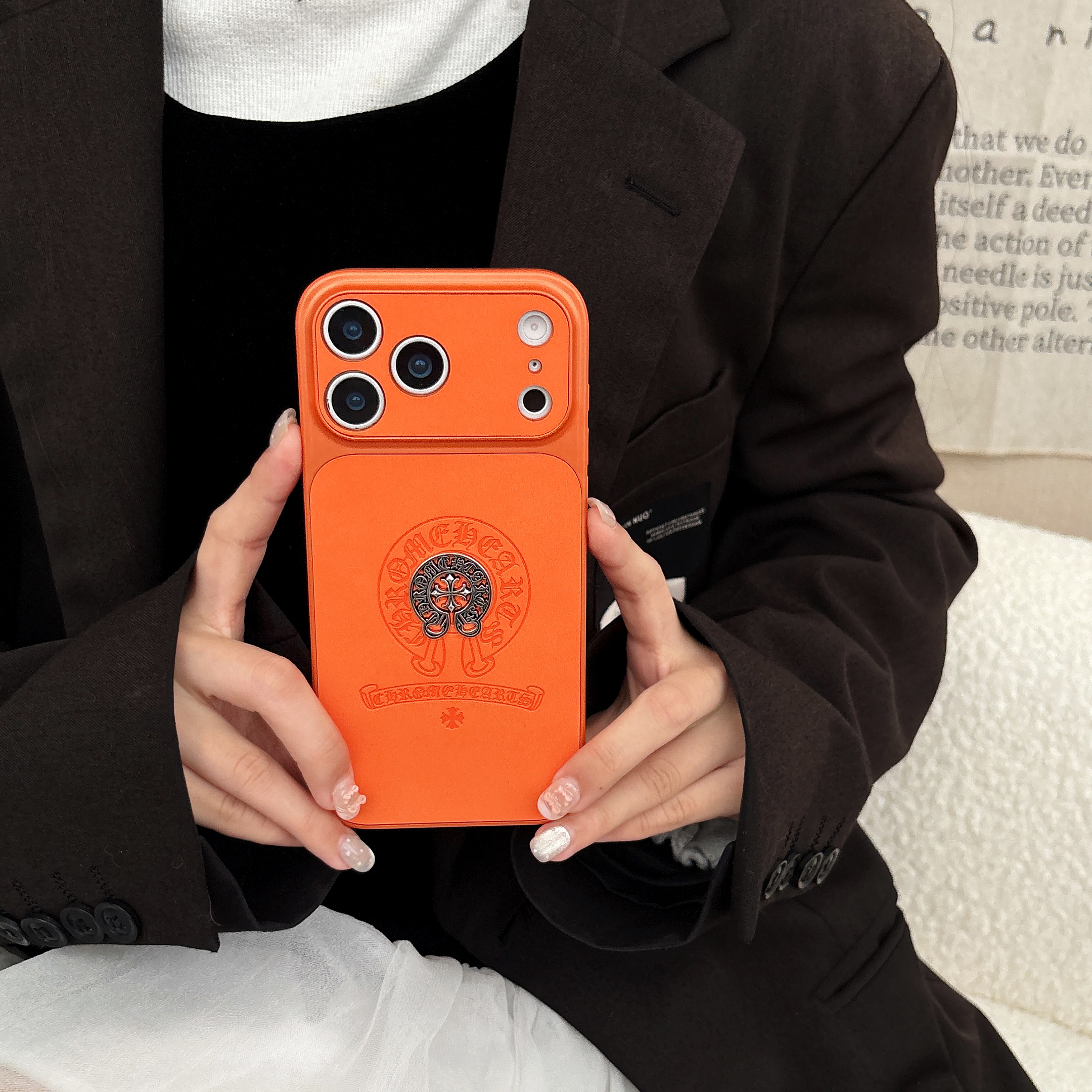 Premium CHS iPhone Case Orange For iPhone 17/16/15/14-VECHS015