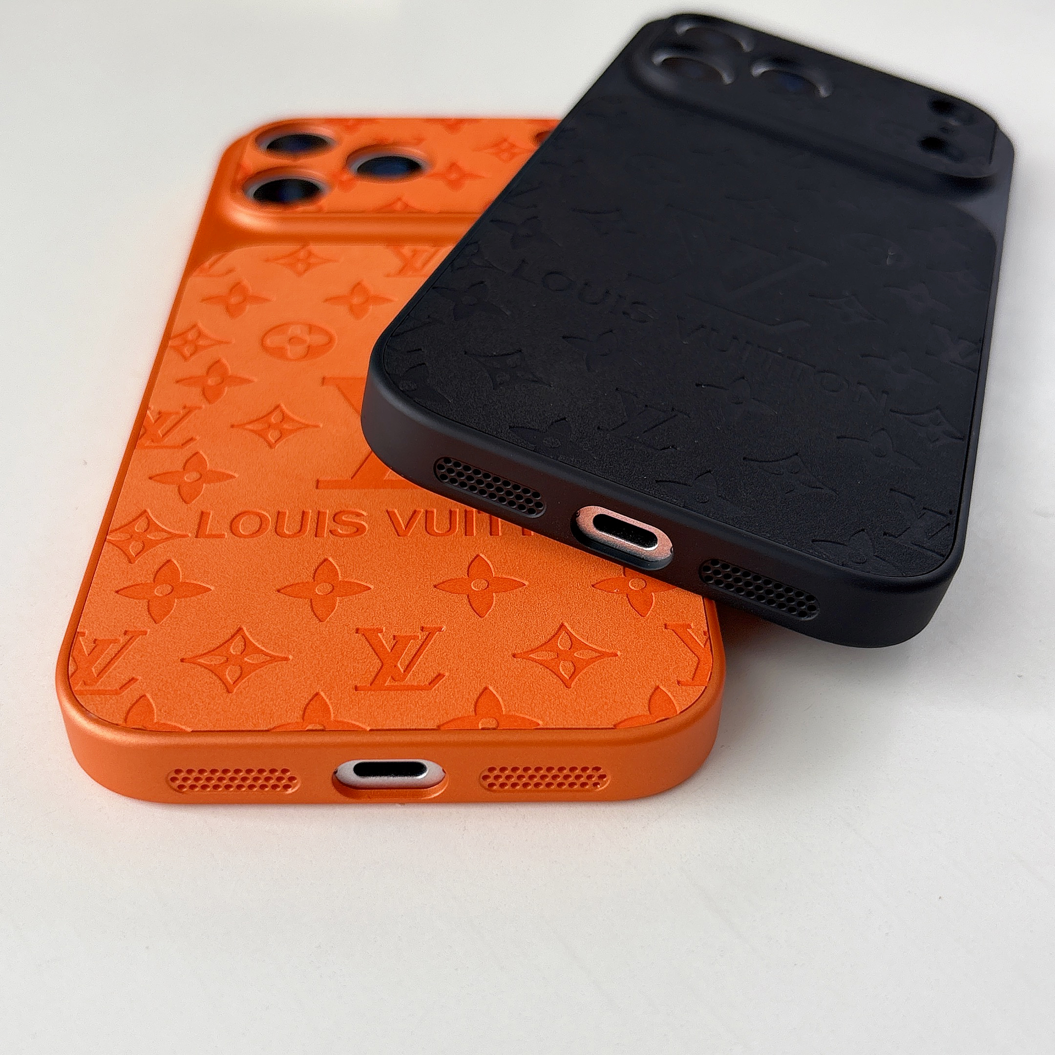 Elegant  Monogram iPhone Case Orange For iPhone 17/16/15/14-VELV001